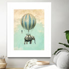 ballon elephant by Vin Zzep on GIANT ART - white digital painting