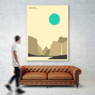 YOSEMITE NATIONAL PARK (Yosemite Valley) by Jazzberry Blue on GIANT ART - blue vector illustration