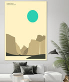 YOSEMITE NATIONAL PARK (Yosemite Valley) by Jazzberry Blue on GIANT ART - blue vector illustration