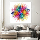 Color Explosion by Florian Habermann on GIANT ART - yellow digital painting