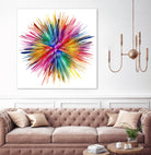 Color Explosion by Florian Habermann on GIANT ART - yellow digital painting