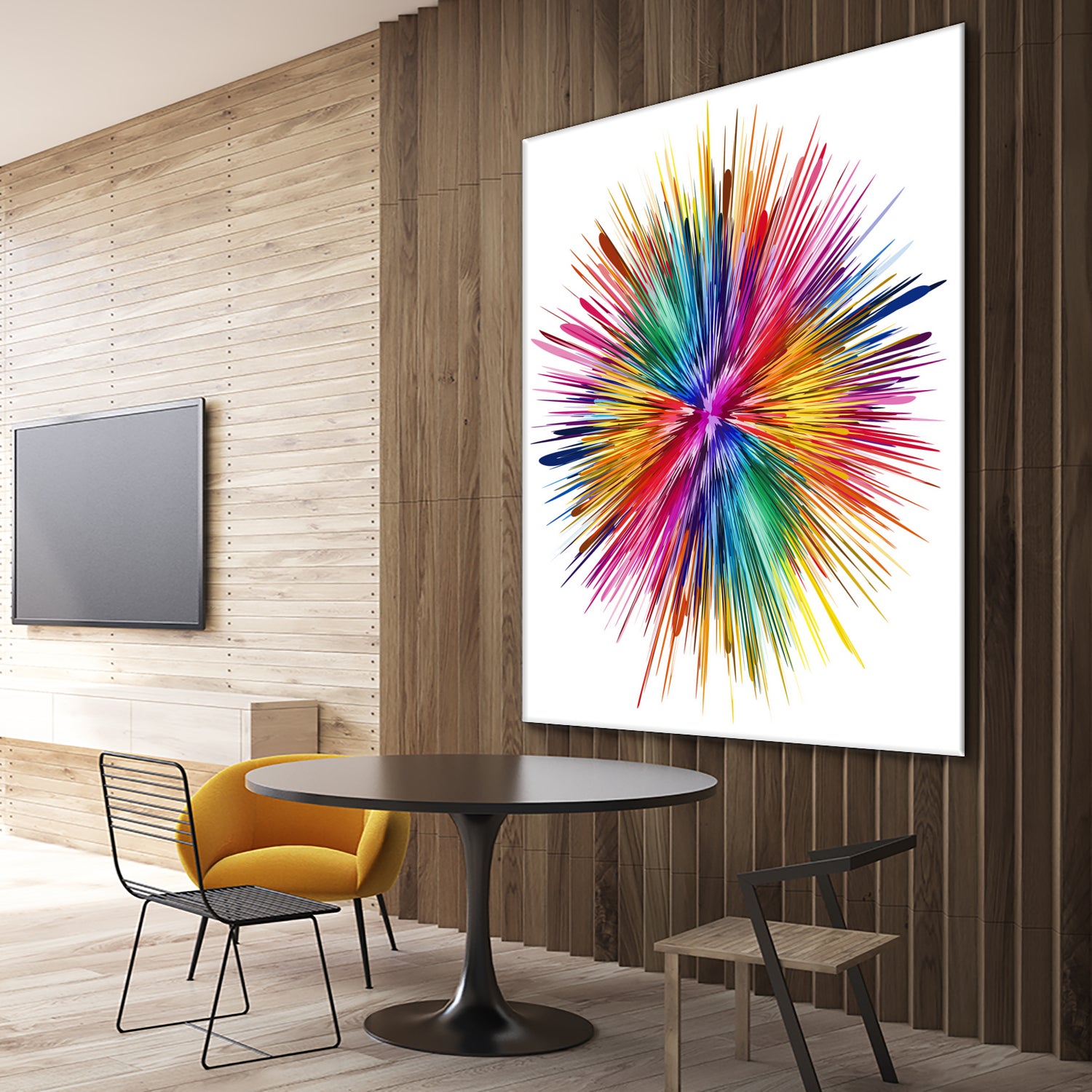 Color Explosion by Florian Habermann on GIANT ART - yellow digital painting