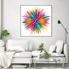 Color Explosion by Florian Habermann on GIANT ART - yellow digital painting