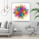 Color Explosion by Florian Habermann on GIANT ART - yellow digital painting