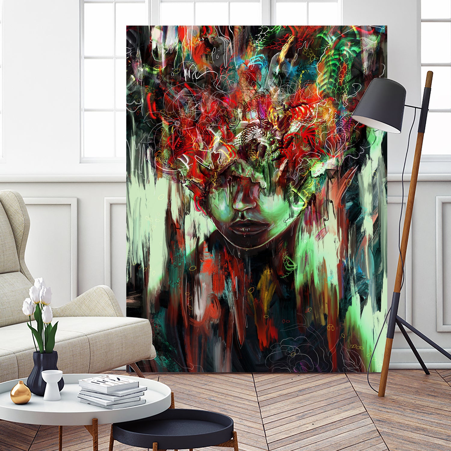 Chaotic Mind by Francis Mi Oza on GIANT ART - black digital painting