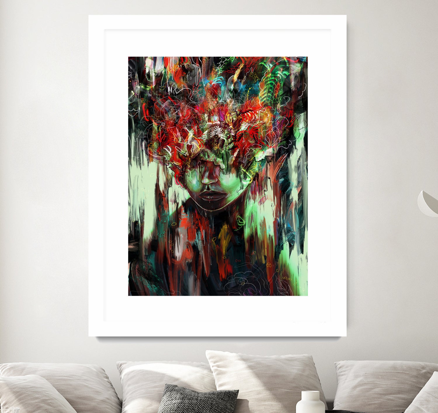 Chaotic Mind by Francis Mi Oza on GIANT ART - black digital painting