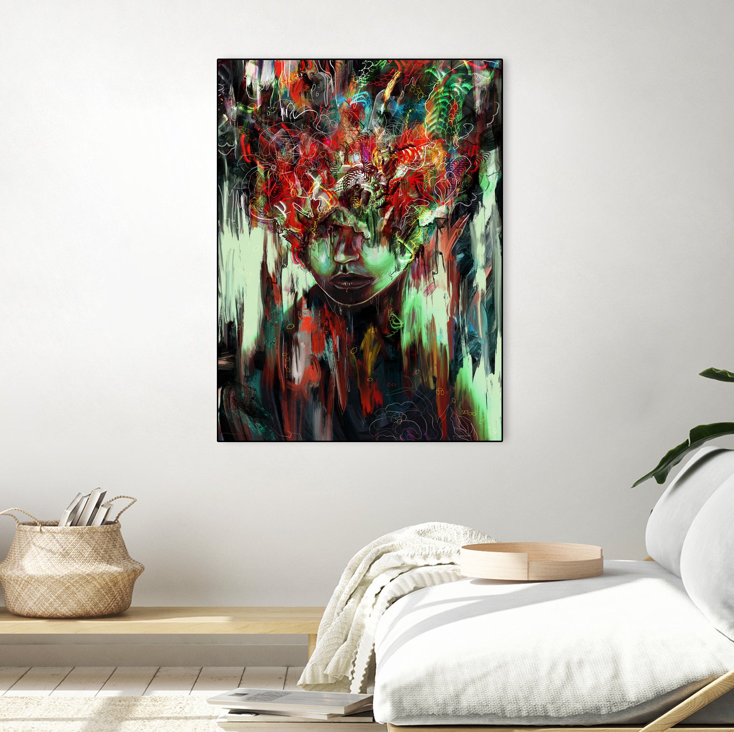 Chaotic Mind by Francis Mi Oza on GIANT ART - black digital painting