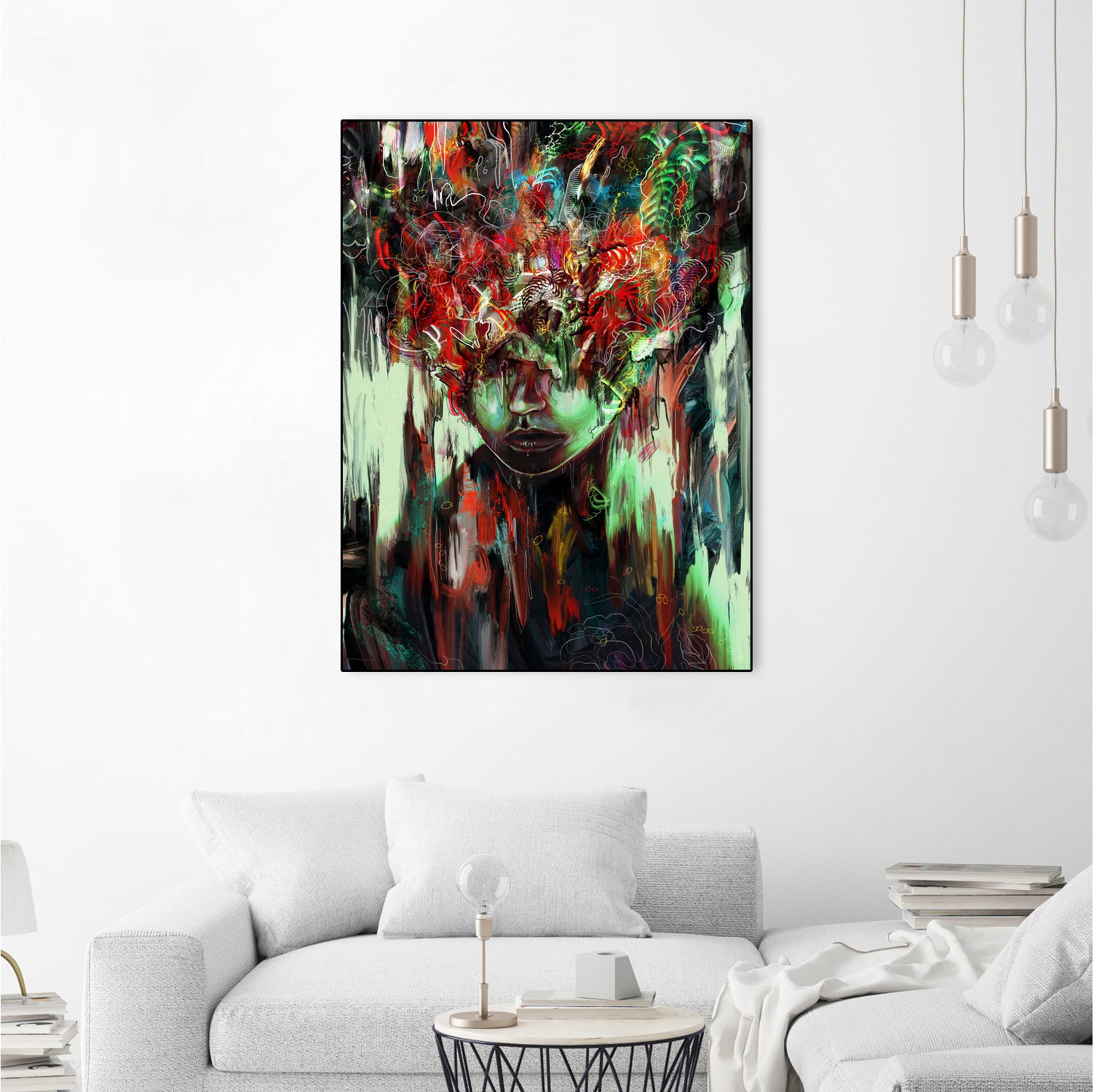 Chaotic Mind by Francis Mi Oza on GIANT ART - black digital painting