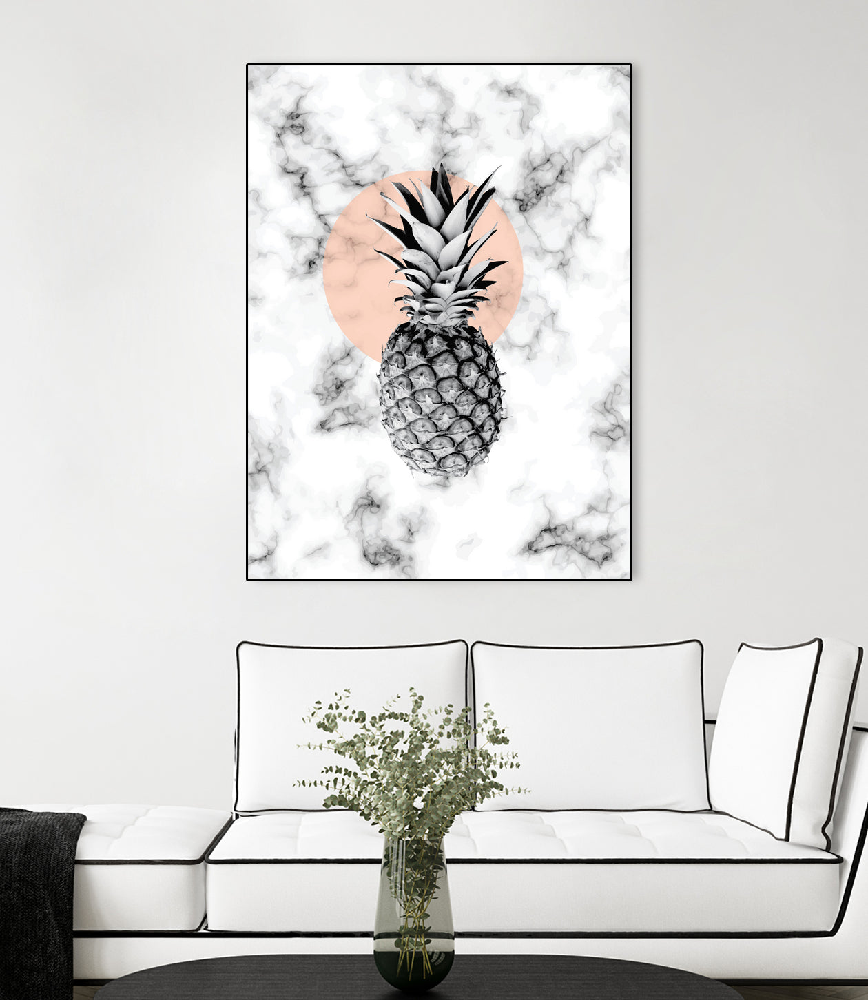 Marble Pineapple 053 by Jelena Obradovic on GIANT ART - white vector illustration