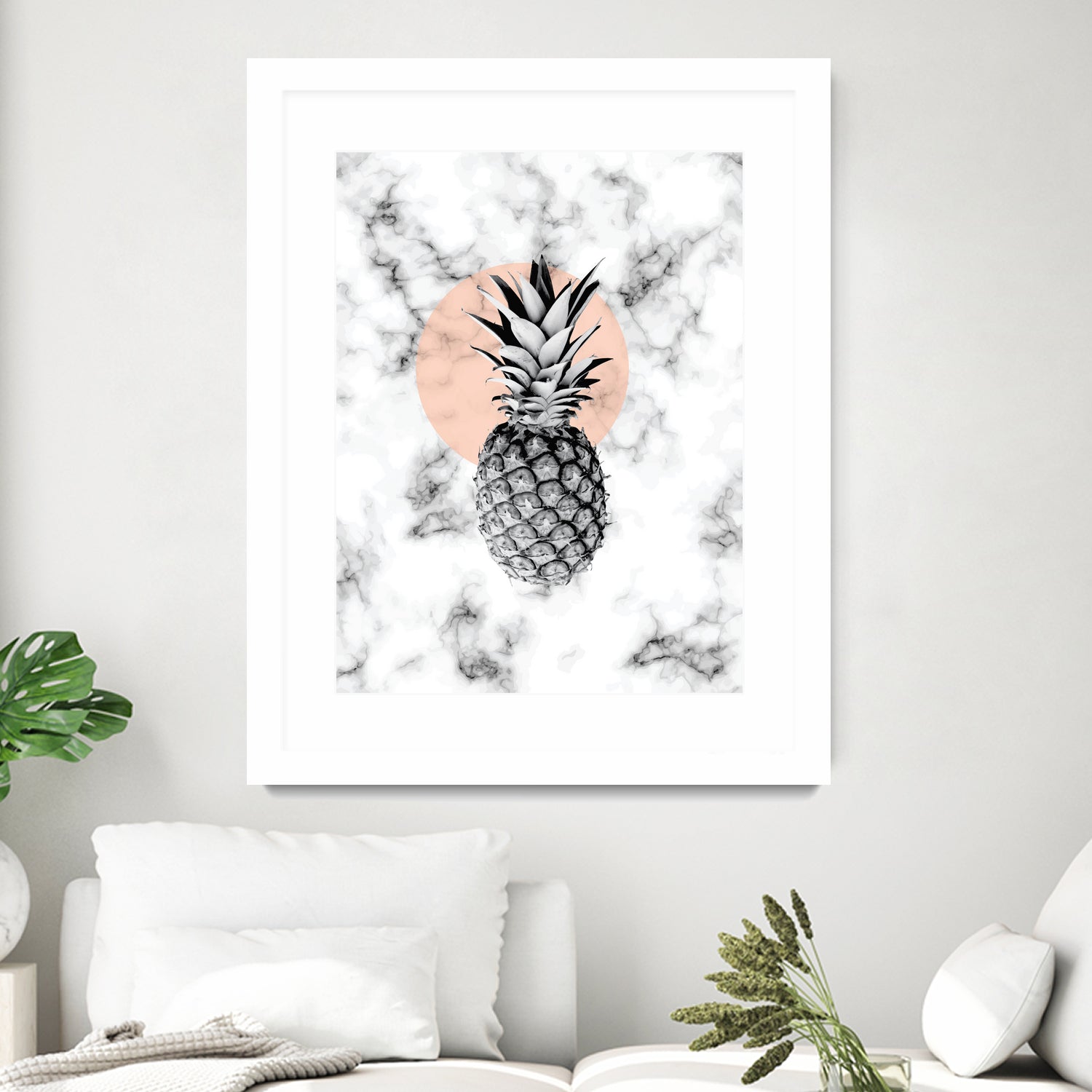 Marble Pineapple 053 by Jelena Obradovic on GIANT ART - white vector illustration