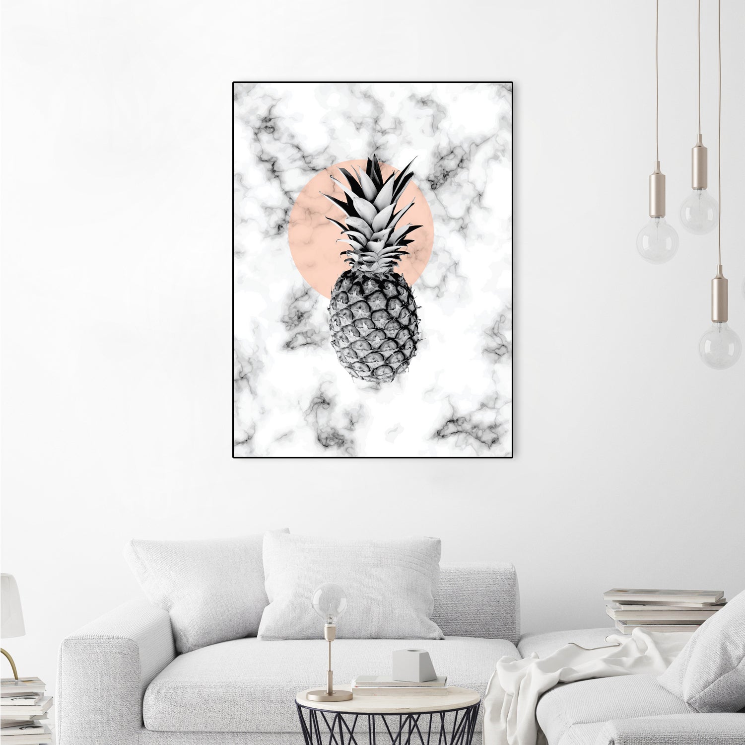 Marble Pineapple 053 by Jelena Obradovic on GIANT ART - white vector illustration