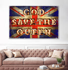 GOD SAVE THE QUEEN by Art Frankenberg on GIANT ART - red typography