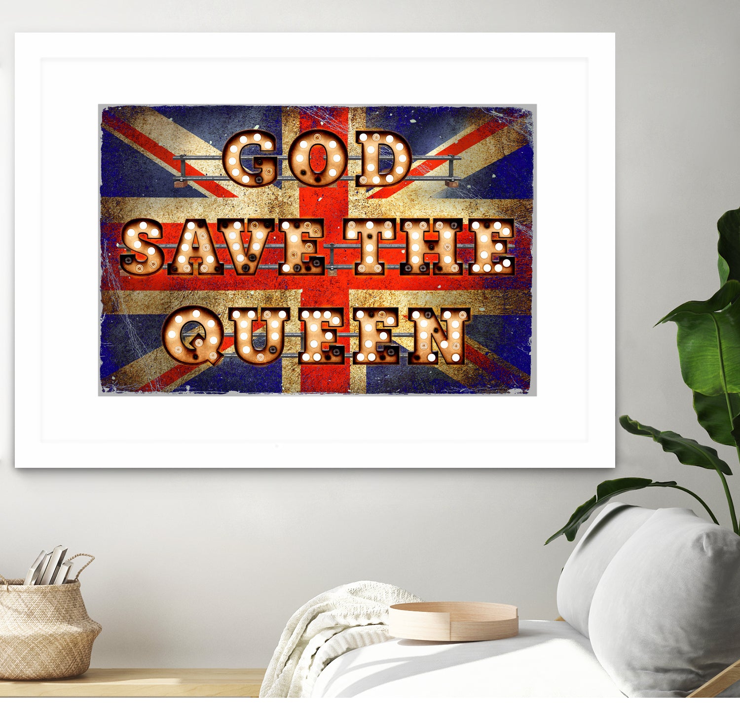 GOD SAVE THE QUEEN by Art Frankenberg on GIANT ART - red typography