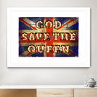 GOD SAVE THE QUEEN by Art Frankenberg on GIANT ART - red typography