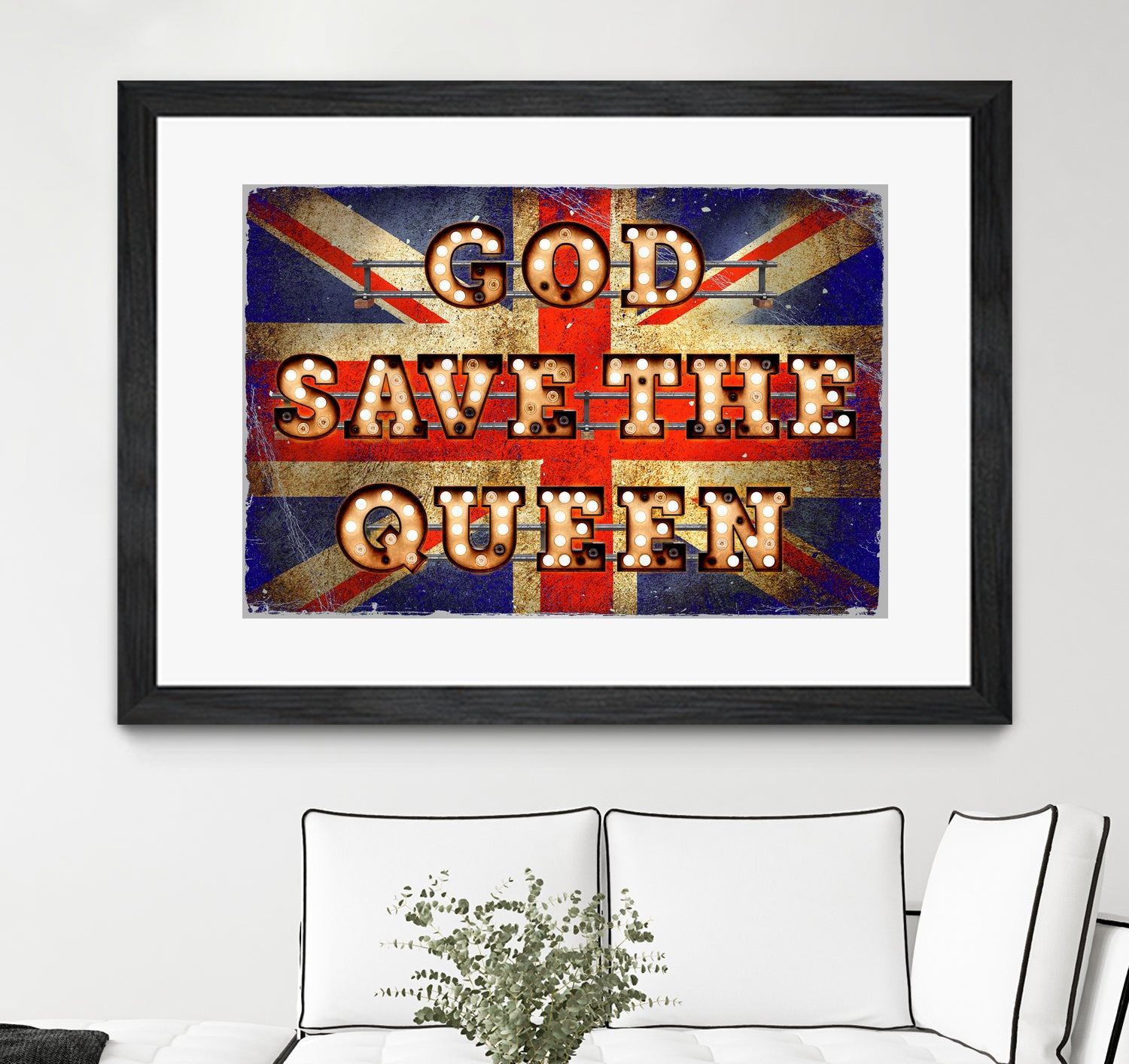 GOD SAVE THE QUEEN by Art Frankenberg on GIANT ART - red typography