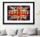 GOD SAVE THE QUEEN by Art Frankenberg on GIANT ART - red typography