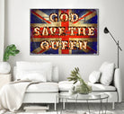 GOD SAVE THE QUEEN by Art Frankenberg on GIANT ART - red typography