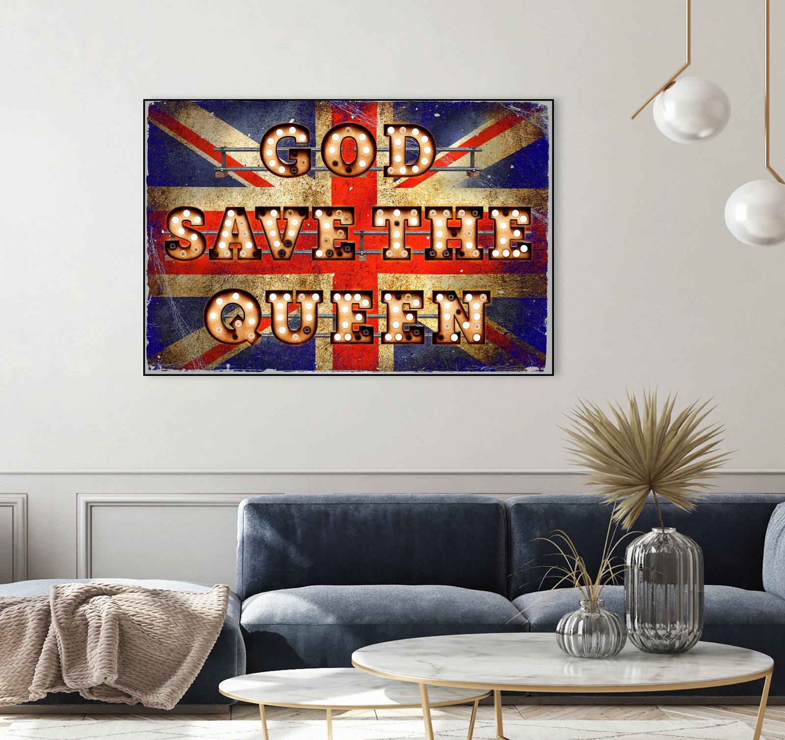 GOD SAVE THE QUEEN by Art Frankenberg on GIANT ART - red typography