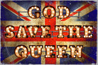 GOD SAVE THE QUEEN by Art Frankenberg on GIANT ART - red typography