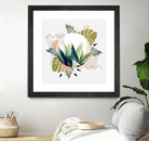 Abstract geometrical and botanical shapes I by mmarta bc on GIANT ART - green digital painting