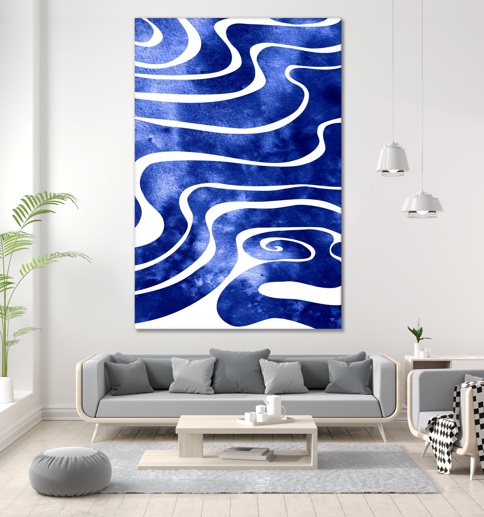 Tide V by Stevyn Llewellyn on GIANT ART - blue digital painting