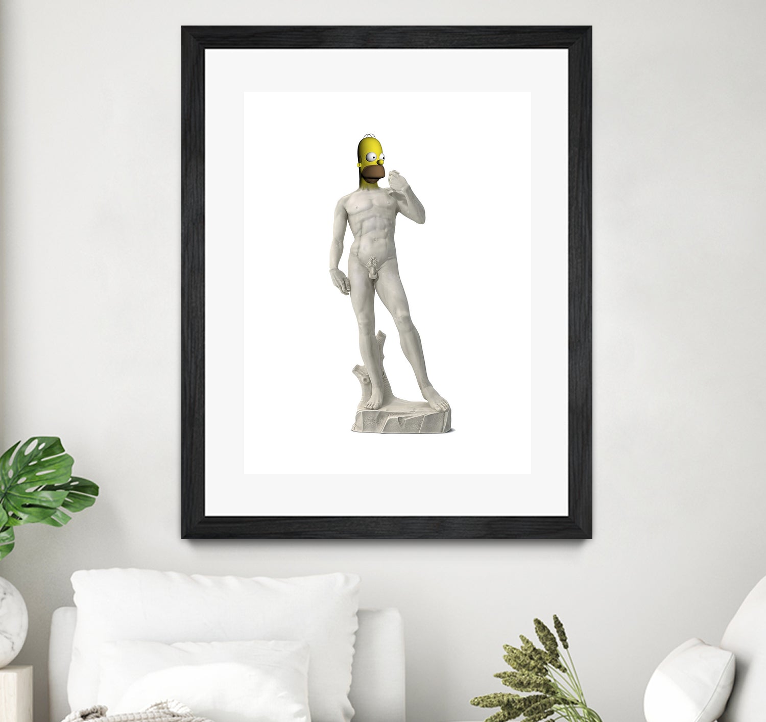 HOMER DAVID SIMPSON by Michael Benisty on GIANT ART - white photo illustration