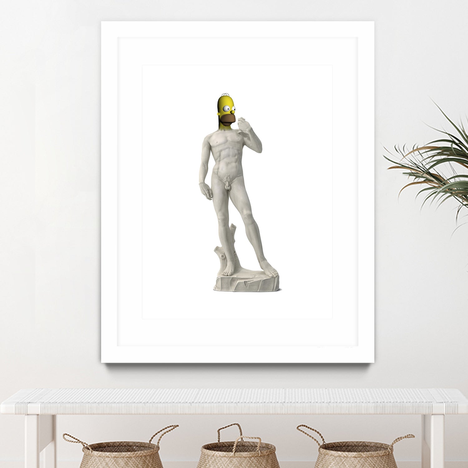 HOMER DAVID SIMPSON by Michael Benisty on GIANT ART - white photo illustration