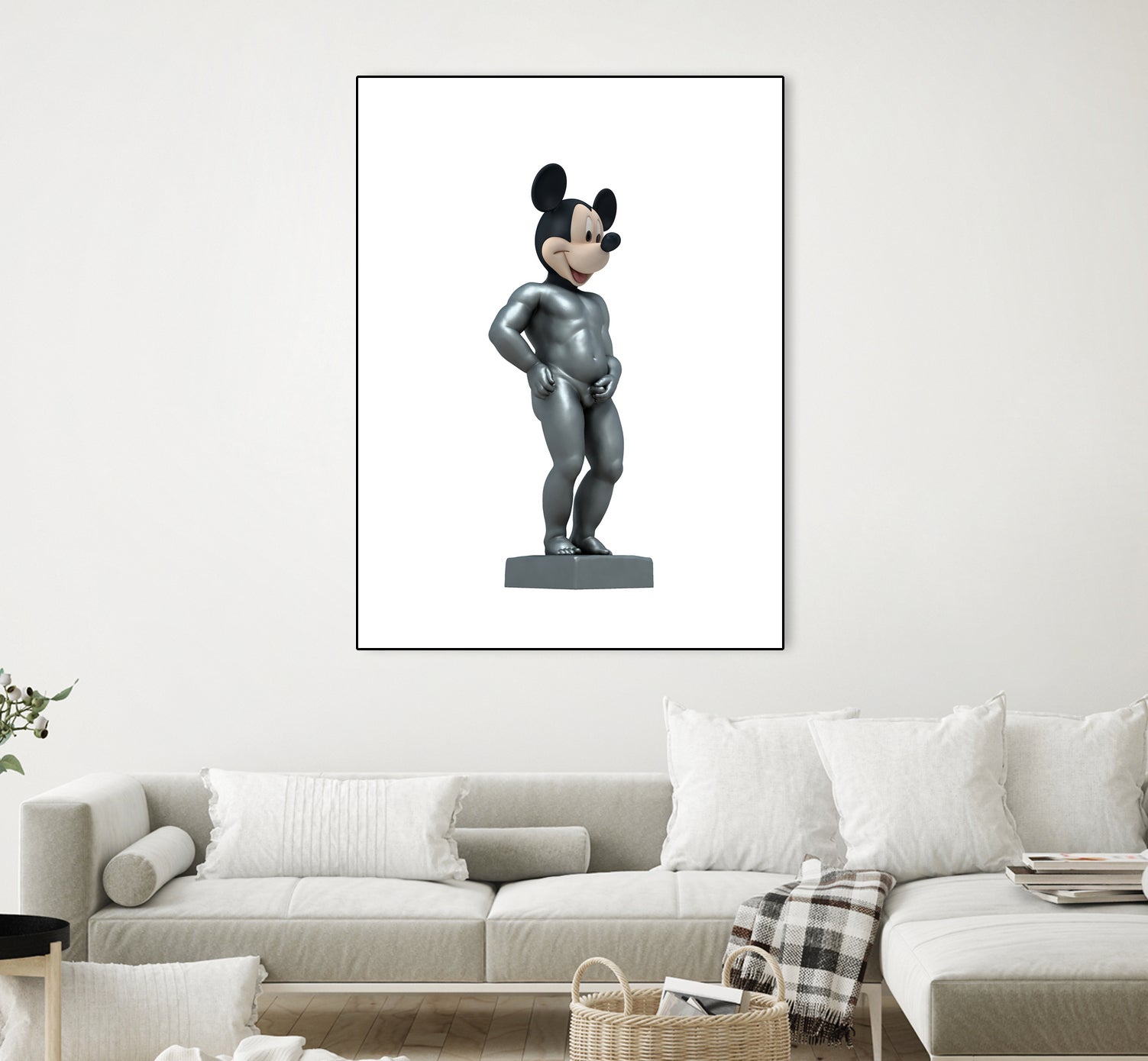 MICKEY MANEKKEN PISS by Michael Benisty on GIANT ART - white photo illustration