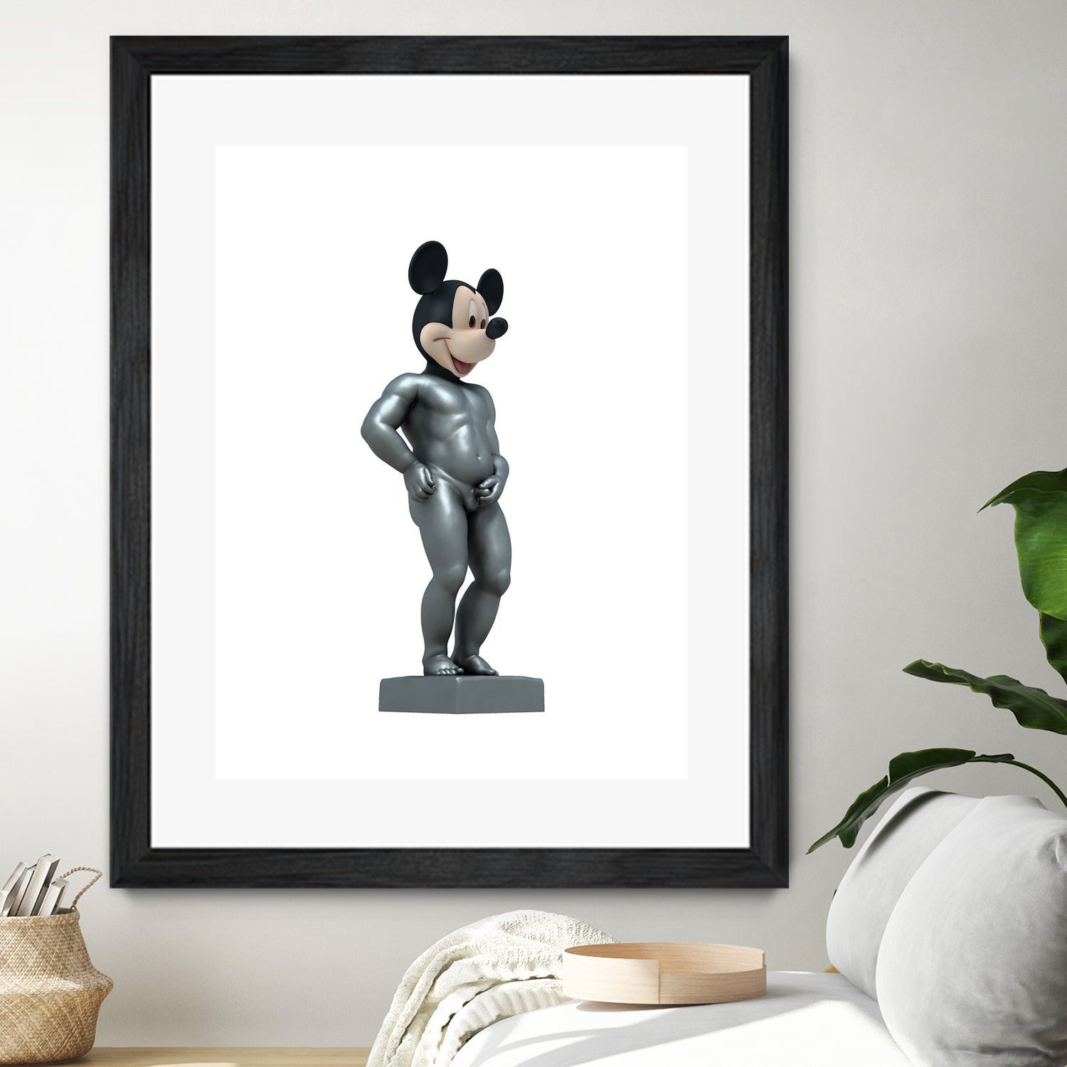 MICKEY MANEKKEN PISS by Michael Benisty on GIANT ART - white photo illustration