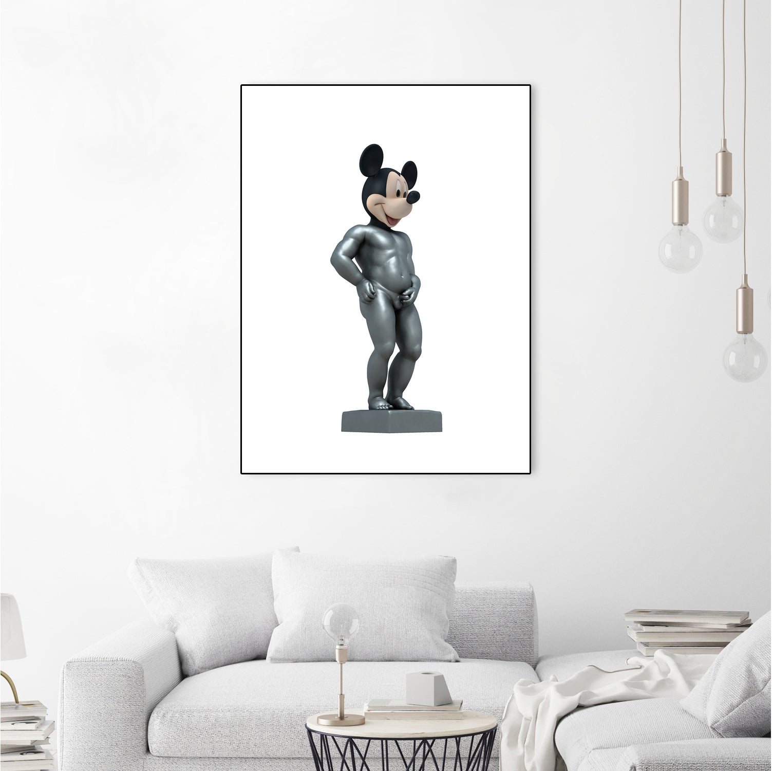 MICKEY MANEKKEN PISS by Michael Benisty on GIANT ART - white photo illustration