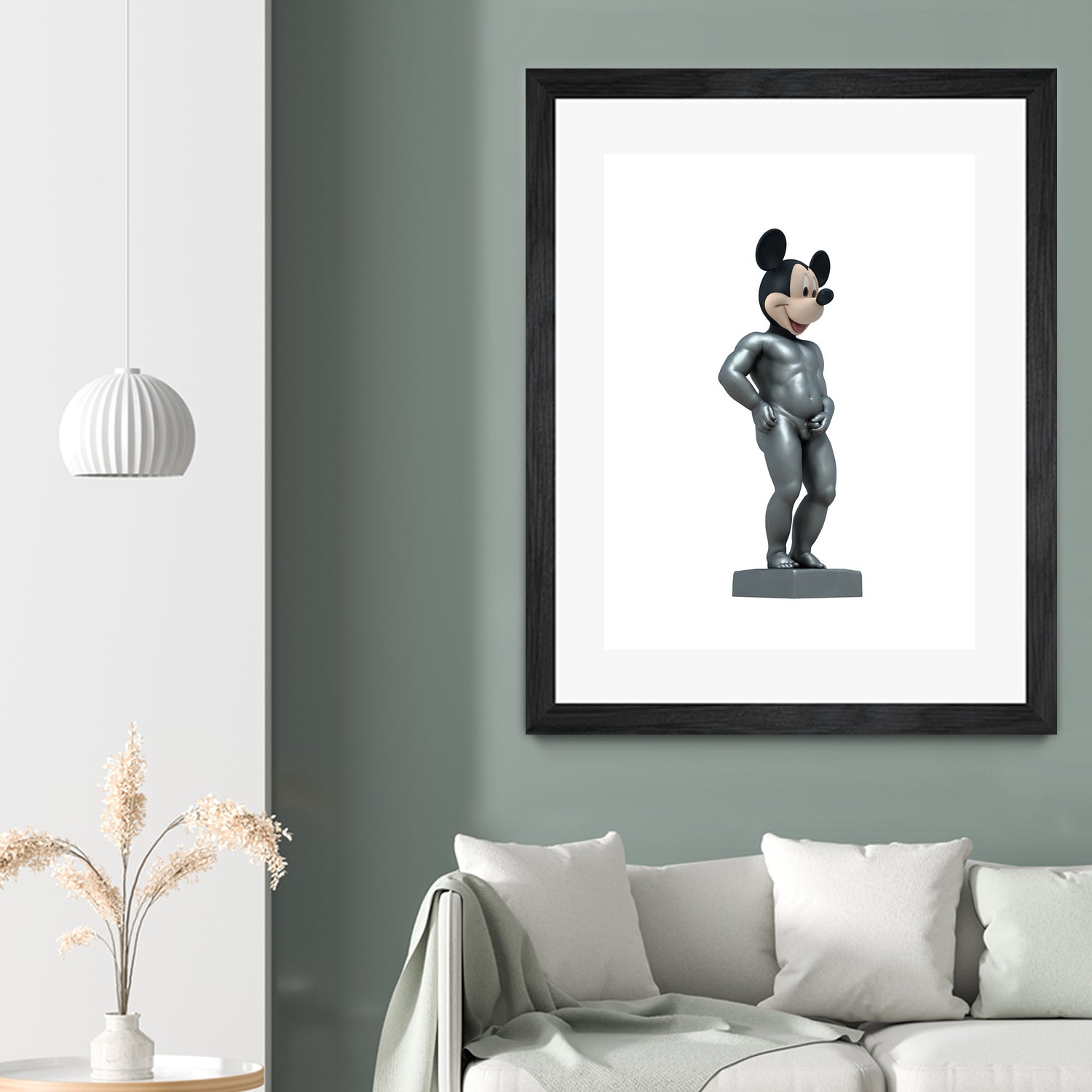 MICKEY MANEKKEN PISS by Michael Benisty on GIANT ART - white photo illustration