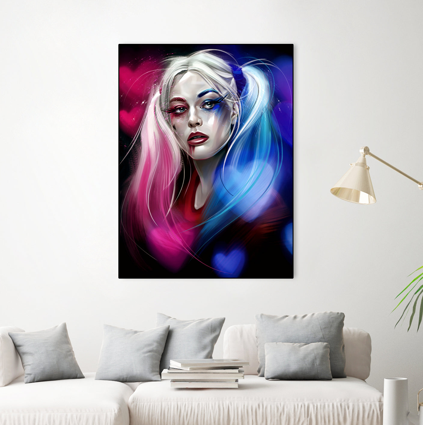 Harley Quinn by Dmitry Belov on GIANT ART - black digital painting