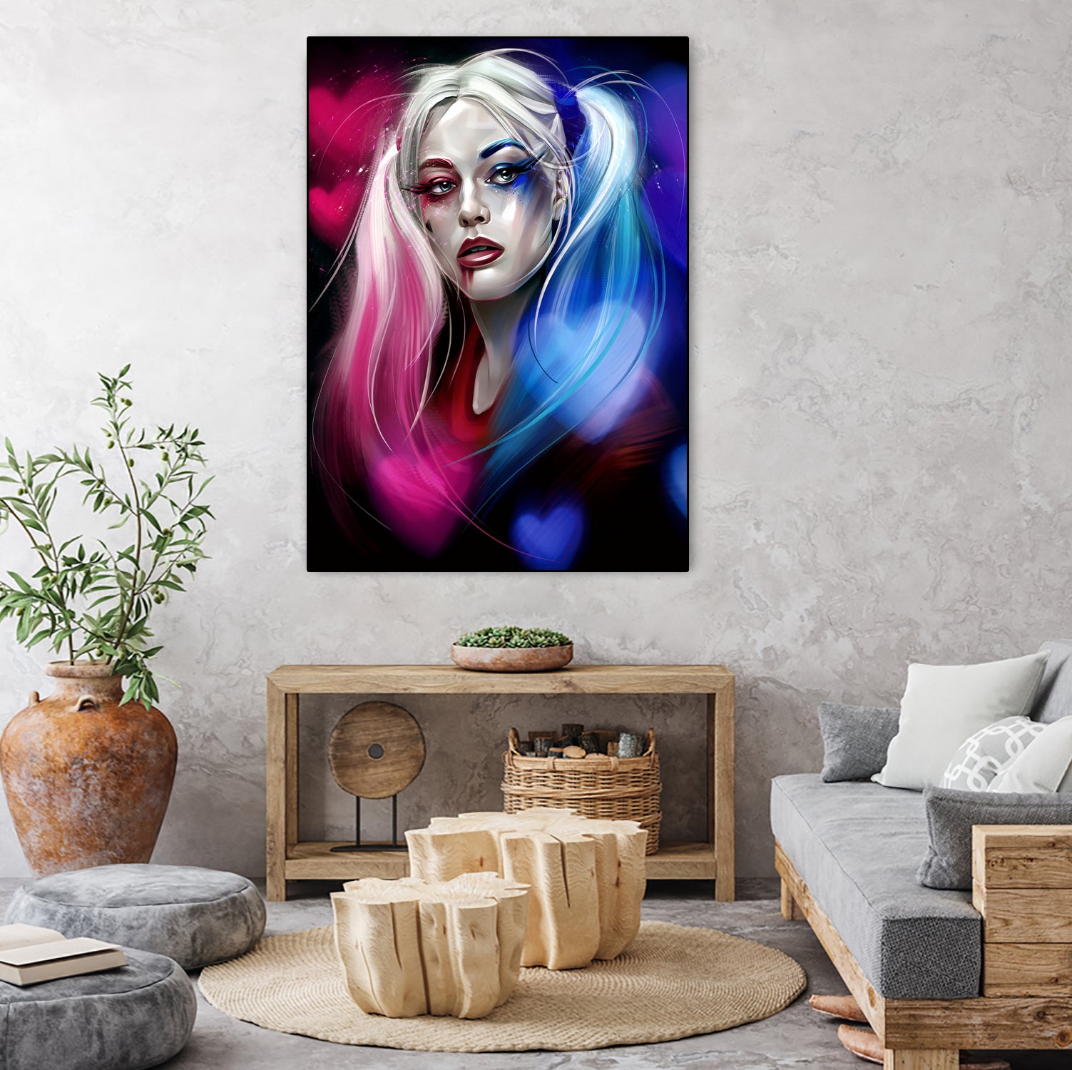 Harley Quinn by Dmitry Belov on GIANT ART - black digital painting