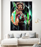 Jimi Hendrix by Dmitry Belov on GIANT ART - black digital painting