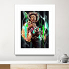 Jimi Hendrix by Dmitry Belov on GIANT ART - black digital painting