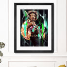 Jimi Hendrix by Dmitry Belov on GIANT ART - black digital painting