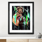 Jimi Hendrix by Dmitry Belov on GIANT ART - black digital painting