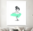 WinterBallerina by Holly Hatam on GIANT ART - blue digital drawing