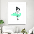 WinterBallerina by Holly Hatam on GIANT ART - blue digital drawing