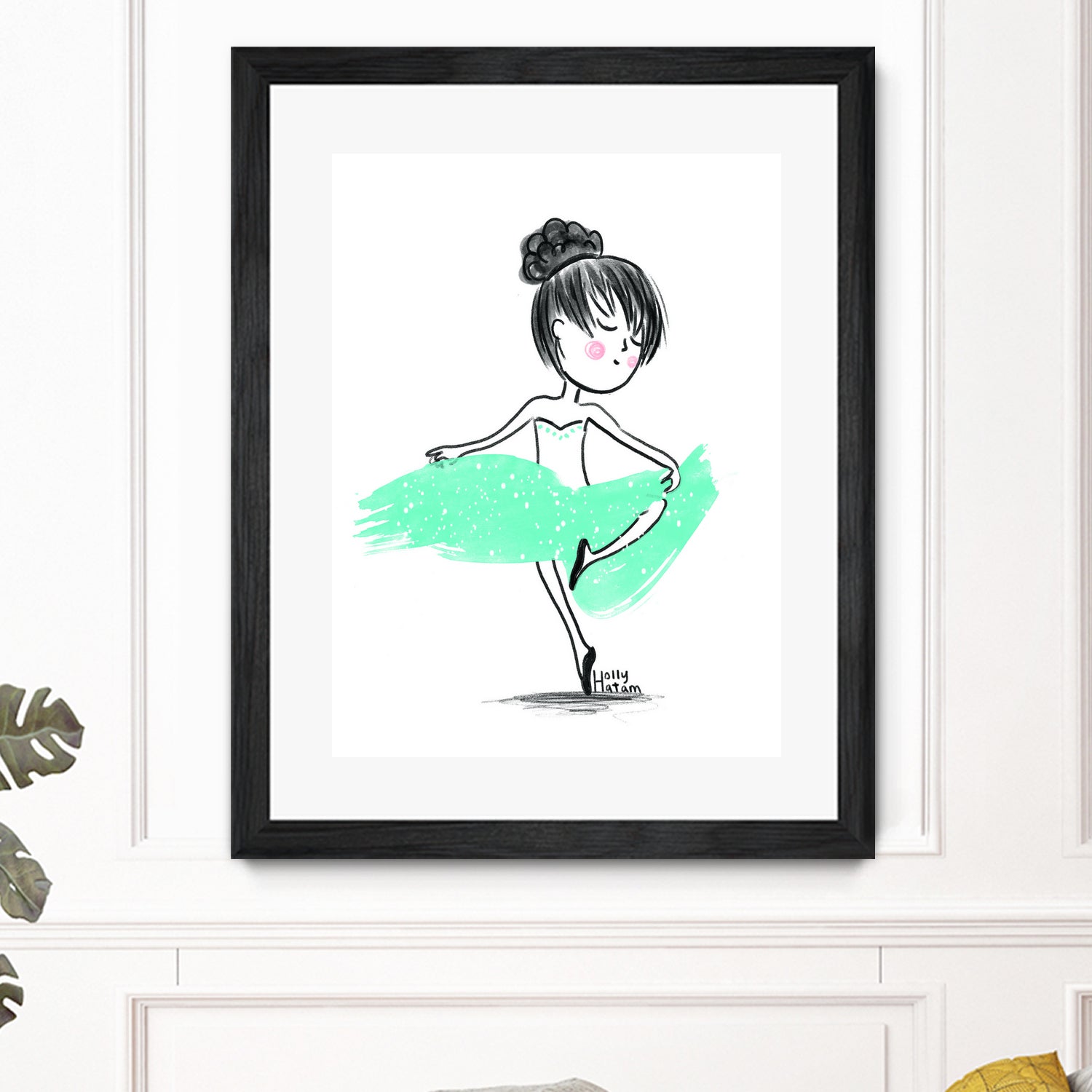 WinterBallerina by Holly Hatam on GIANT ART - blue digital drawing