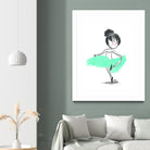 WinterBallerina by Holly Hatam on GIANT ART - blue digital drawing