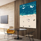 Miami beach by antony squizzato on GIANT ART - blue digital painting