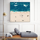 Miami beach by antony squizzato on GIANT ART - blue digital painting