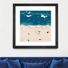 Miami beach by antony squizzato on GIANT ART - blue digital painting