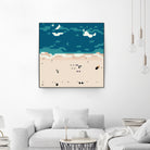 Miami beach by antony squizzato on GIANT ART - blue digital painting