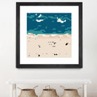 Miami beach by antony squizzato on GIANT ART - blue digital painting