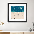 Miami beach by antony squizzato on GIANT ART - blue digital painting