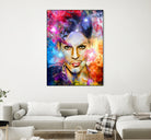 Prince Painted Portrait by Daniel Janda on GIANT ART - black digital painting