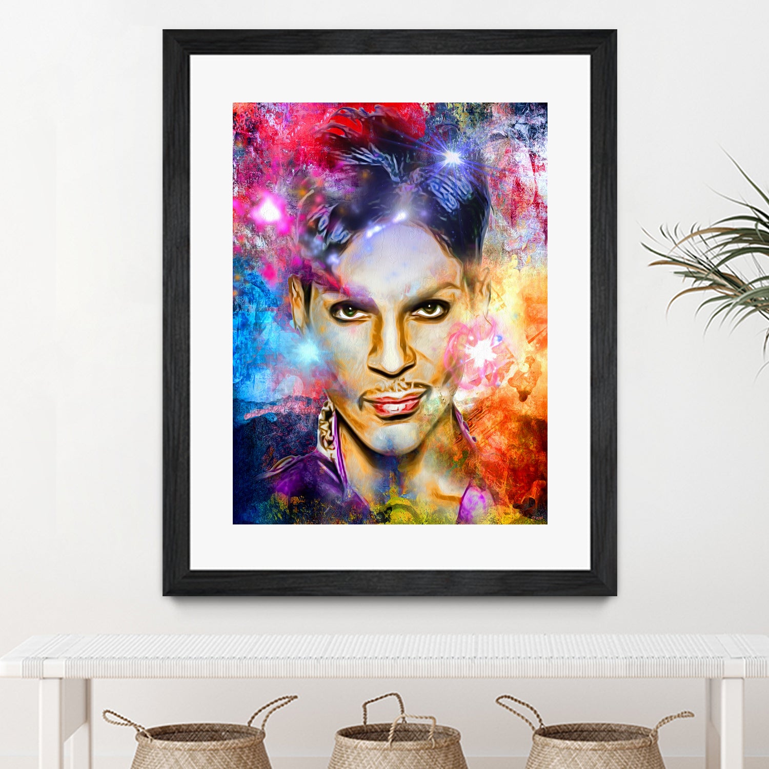 Prince Painted Portrait by Daniel Janda on GIANT ART - black digital painting