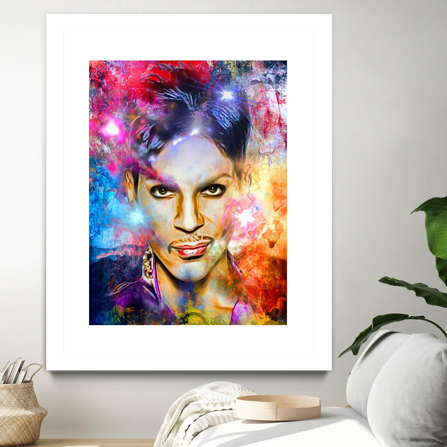 Prince Painted Portrait by Daniel Janda on GIANT ART - black digital painting